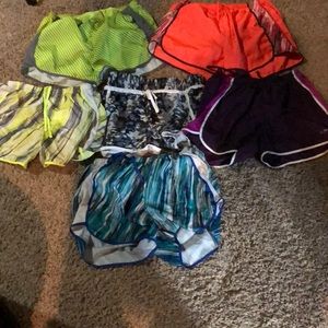 6 pair of champion running shorts